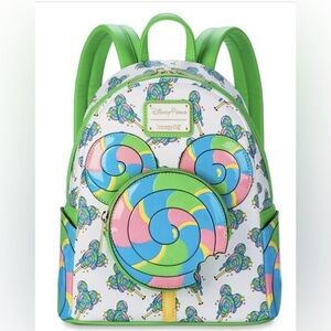 NWT Disney Parks Loungefly Mickey Mouse Lollipop Mini Backpack